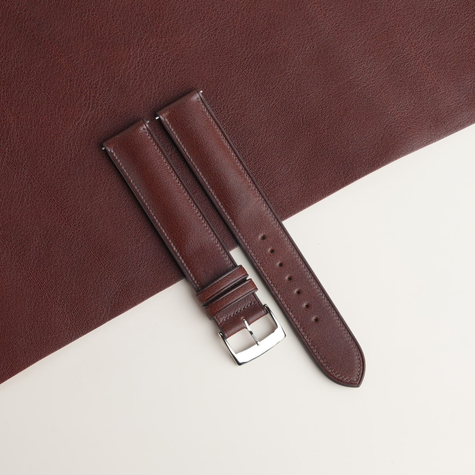 Padded micro leather Watch Strap