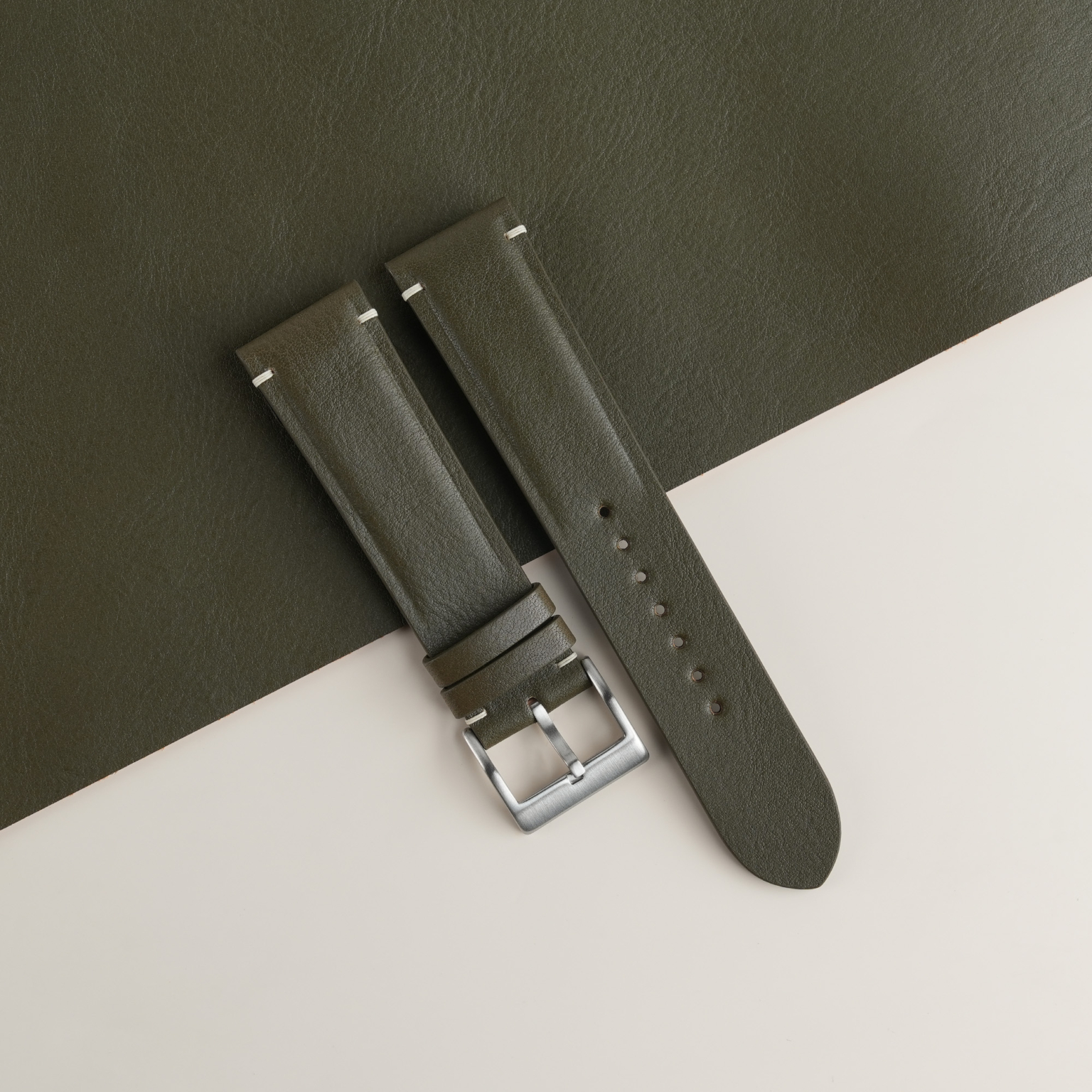 Padded micro leather Watch Strap - Image 3
